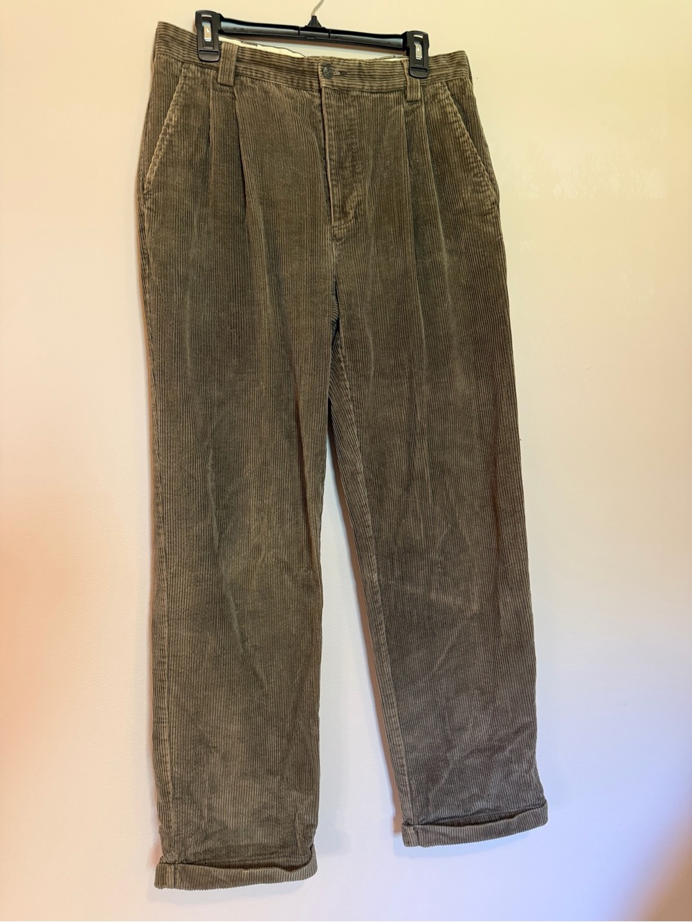 Vintage Classic Men's Corduroy Pants - Olive Brown